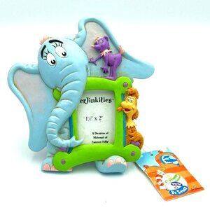 Vtg Perjinkities Dr. Seuss Picture Photo Frame Elephant & Other Creatures